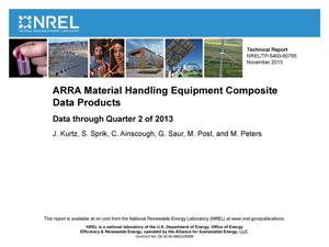 Primary view of object titled 'ARRA Material Handling Equipment Composite Data Products: Data through Quarter 2 of 2013'.