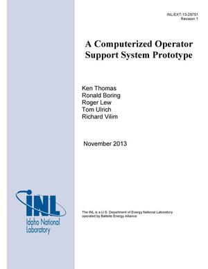 A Computuerized Operator Support System Prototype