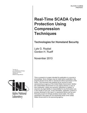 Real-Time SCADA Cyber Protection Using Compression Techniques