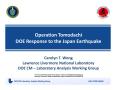 Article: Operation Tomodachi - DOE Response to the Japan Earthquake