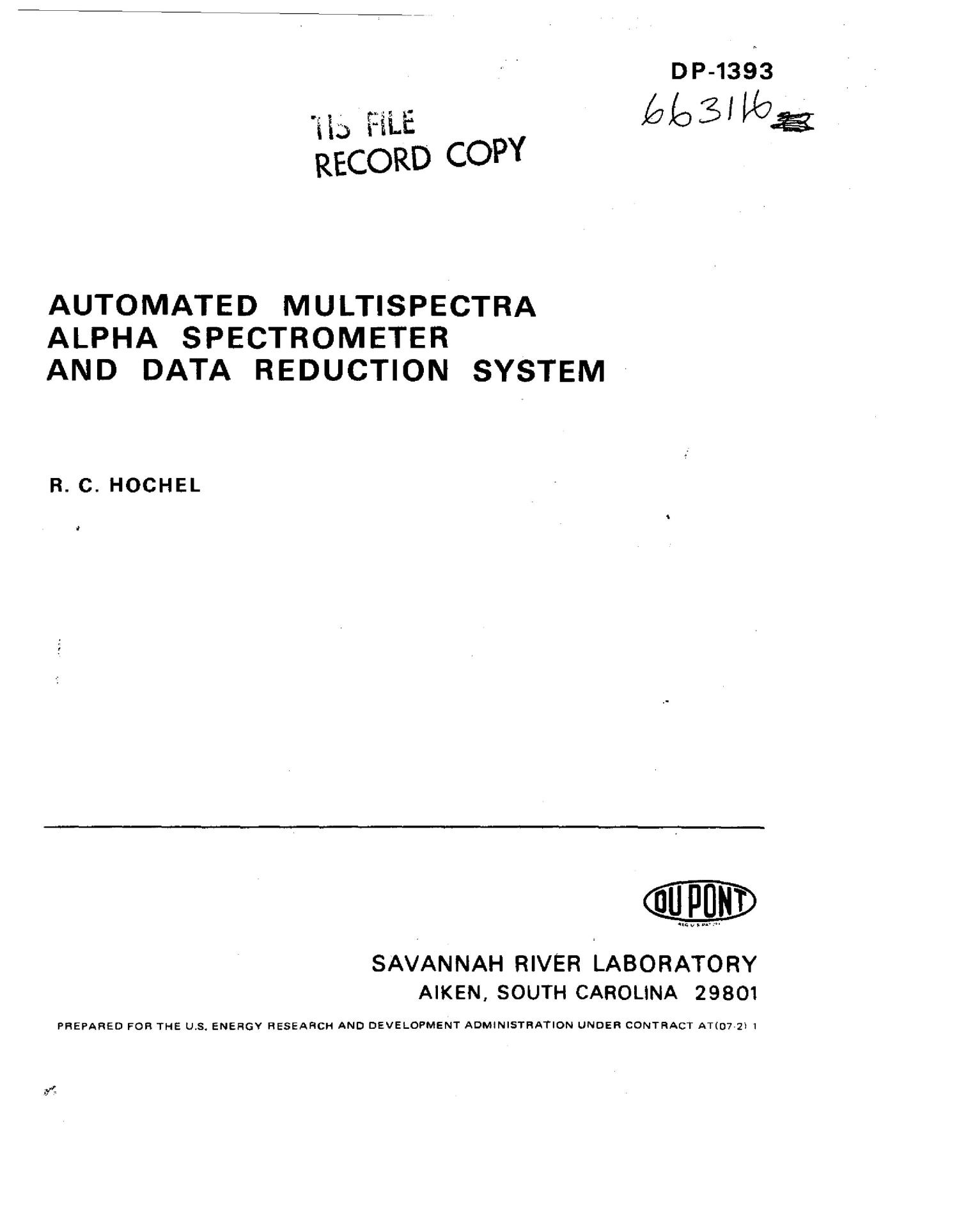 Automated multispectra alpha spectrometer and data reduction system
                                                
                                                    [Sequence #]: 1 of 19
                                                