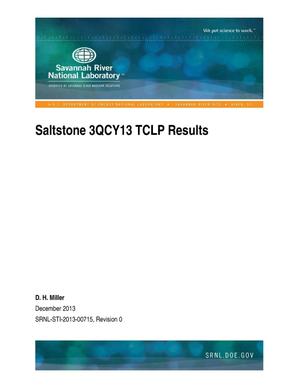 Saltstone 3QCY13 TCLP Results