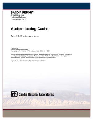 Authenticating Cache
