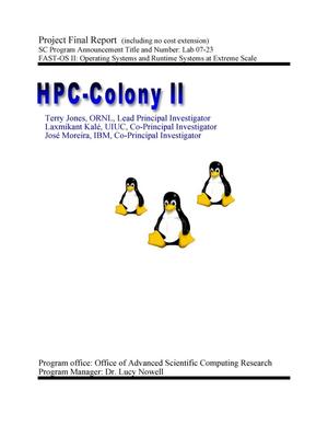 Project Final Report: HPC-Colony II