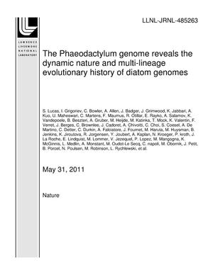 The Phaeodactylum genome reveals the dynamic nature and multi-lineage evolutionary history of diatom genomes