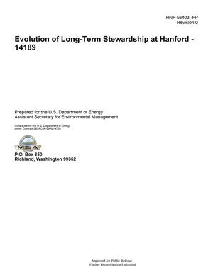 Evolution of Long-Term Stewardship at Hanford - 14189