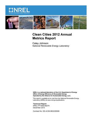 Clean Cities 2012 Annual Metrics Report