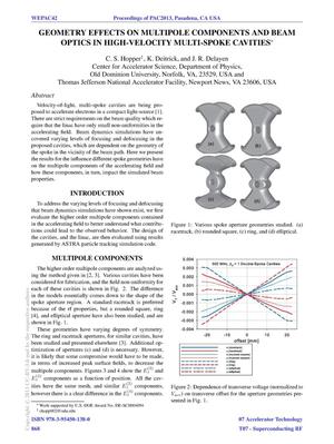 Geometry Effects on Multipole Components and Beam Optics in High-Velocity Multi-Spoke Cavities
