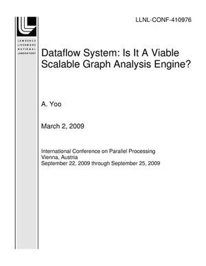 Dataflow System: Is It A Viable Scalable Graph Analysis Engine?