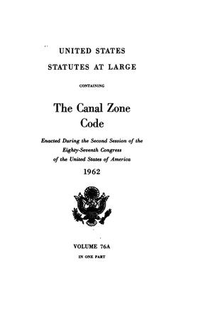 United States Statutes At Large, Volume 76A, 1962