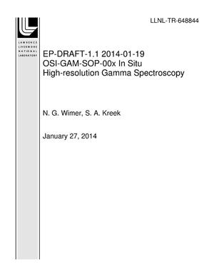 EP-DRAFT-1.1 2014-01-19 OSI-GAM-SOP-00x In Situ High-resolution Gamma Spectroscopy