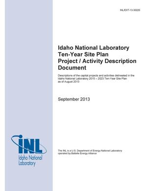 Idaho National Laboratory Ten-Year Site Plan Pro