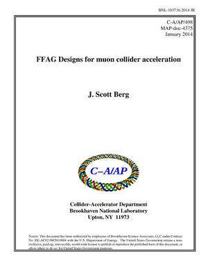 FFAG Designs for Muon Collider Acceleration