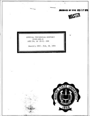 THE RESPONSE OF THE RESPIRATORY TRACT AND LUNG TO INHALED STABLE AND RADIOACTIVE ISOTOPES OF CERTAIN ELEMENTS. Annual Technical Report, March 1, 1963--February 28, 1964.