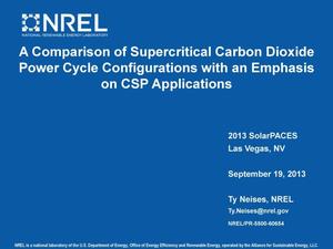A Comparison of Supercritical Carbon Dioxide Power Cycle Configurations with an Emphasis on CSP Applications