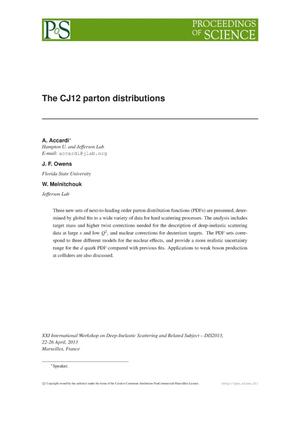 The CJ12 parton distributions