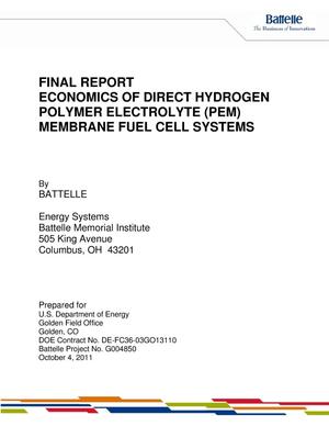 Economics of Direct Hydrogen Polymer Electrolyte Membrane Fuel Cell Systems
