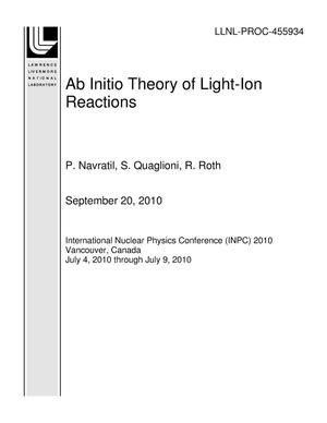 Ab Initio Theory of Light-Ion Reactions