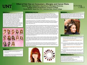 Primary view of Effect of Hair Dye on Consumers; Allergies and Cancer Risks