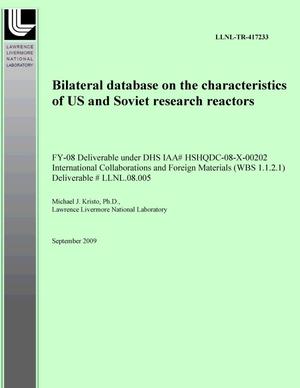 Bilateral database on the characteristics of US and Soviet research reactors