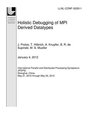 Holistic Debugging of MPI Derived Datatypes