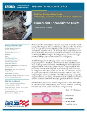 Buried and Encapsulated Ducts, Jacksonville, Florida (Fact Sheet)