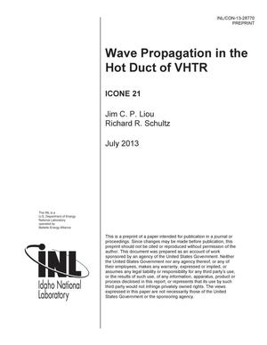 WAVE PROPAGATION in the HOT DUCT of VHTR
