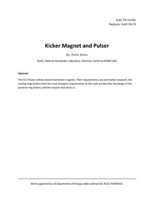 Kicker Magnet and Pulser