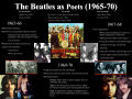 Poster: The Beatles as Poets (1965-70)