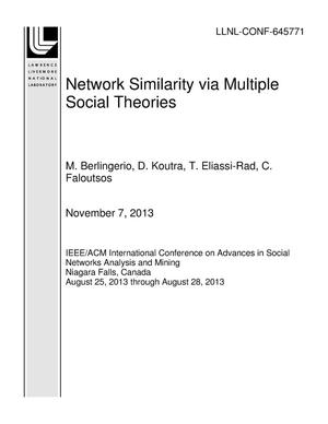 Network Similarity via Multiple Social Theories
