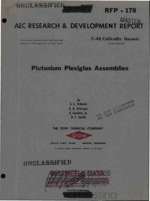 Plutonium Plexiglas Assemblies