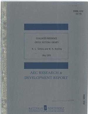 EVALUATED REFERENCE CROSS SECTION LIBRARY.