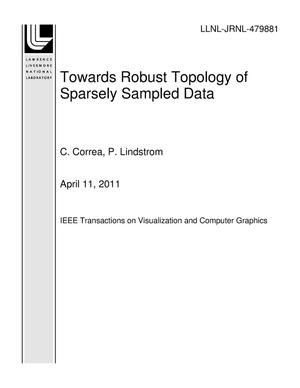 Towards Robust Topology of Sparsely Sampled Data