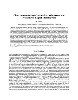Clean measurements of the nucleon axial-vector and free-neutron magnetic form factors
