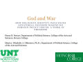 Presentation: God and War: How Religious Identity Influences Senatorial Decision Ma…