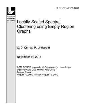 Locally-Scaled Spectral Clustering using Empty Region Graphs