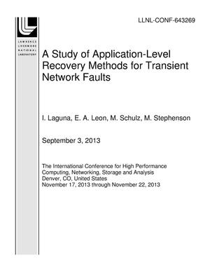 A Study of Application-Level Recovery Methods for Transient Network Faults
