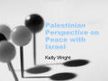 Presentation: Palestinian Perspective on Peace with Israel