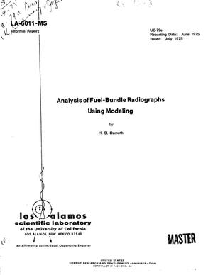 Analysis of fuel-bundle radiographs using modeling