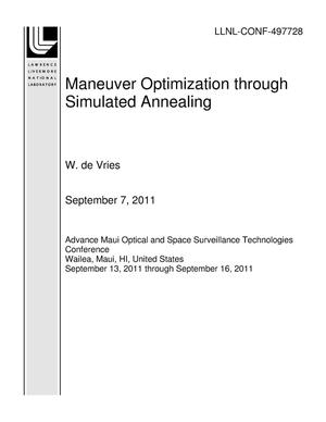 Maneuver Optimization through Simulated Annealing