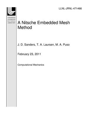 A Nitsche Embedded Mesh Method