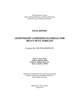 Lightweight Composite Materials for Heavy Duty Vehicles