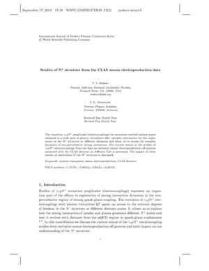 Studies of N*#3; Structure from the CLAS Meson Electroproduction Data