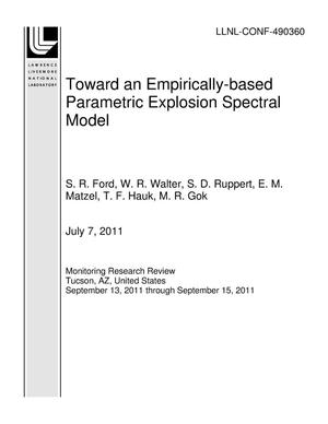 Toward an Empirically-based Parametric Explosion Spectral Model