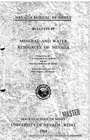 Mineral and water resources of Nevada