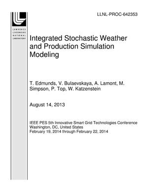 Integrated Stochastic Weather and Production Simulation Modeling