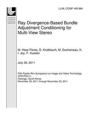 Ray Divergence-Based Bundle Adjustment Conditioning for Multi-View Stereo