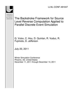 The Backstroke Framework for Source Level Reverse Computation Applied to Parallel Discrete Event Simulation
