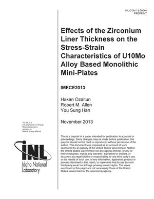 Effects of the Zirconium liner thickness on the st