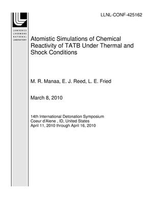 Atomistic Simulations of Chemical Reactivity of TATB Under Thermal and Shock Conditions